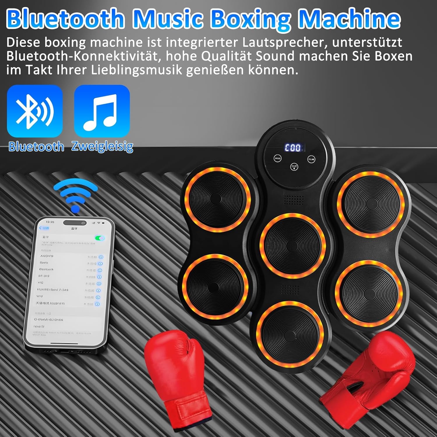 Muziek Boksmachine - 30% Korting! Perfect voor Thuis Training