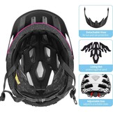 Lichtgewicht Fietshelm met Achterlicht & Vizier - Volwassen - 30% Korting!