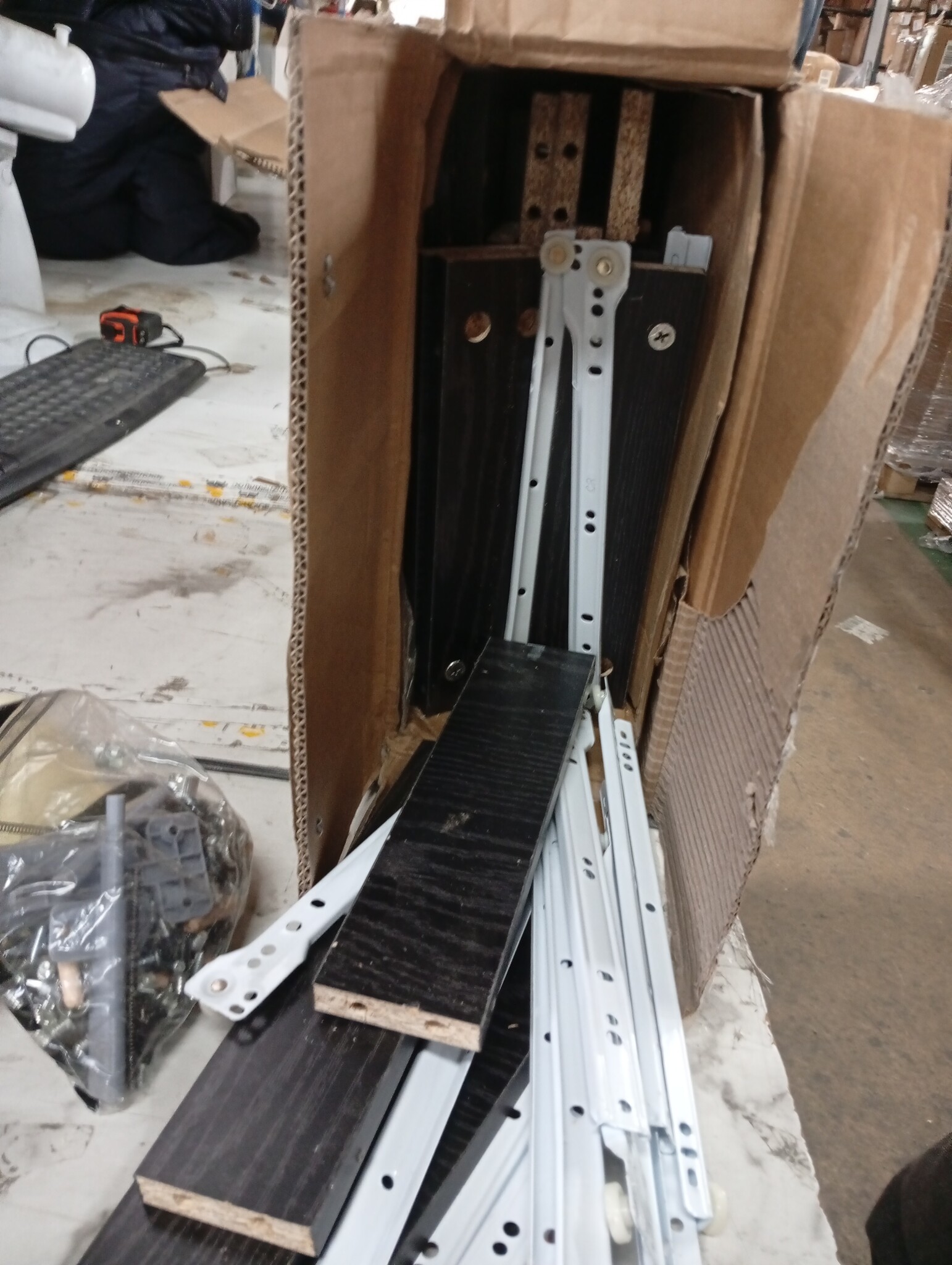 vidaXL Bedlades Zwart Eiken - 55% Korting