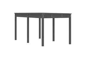 vidaXL Tuintafel 159,5x82,5x76 cm massief grenenhout grijs