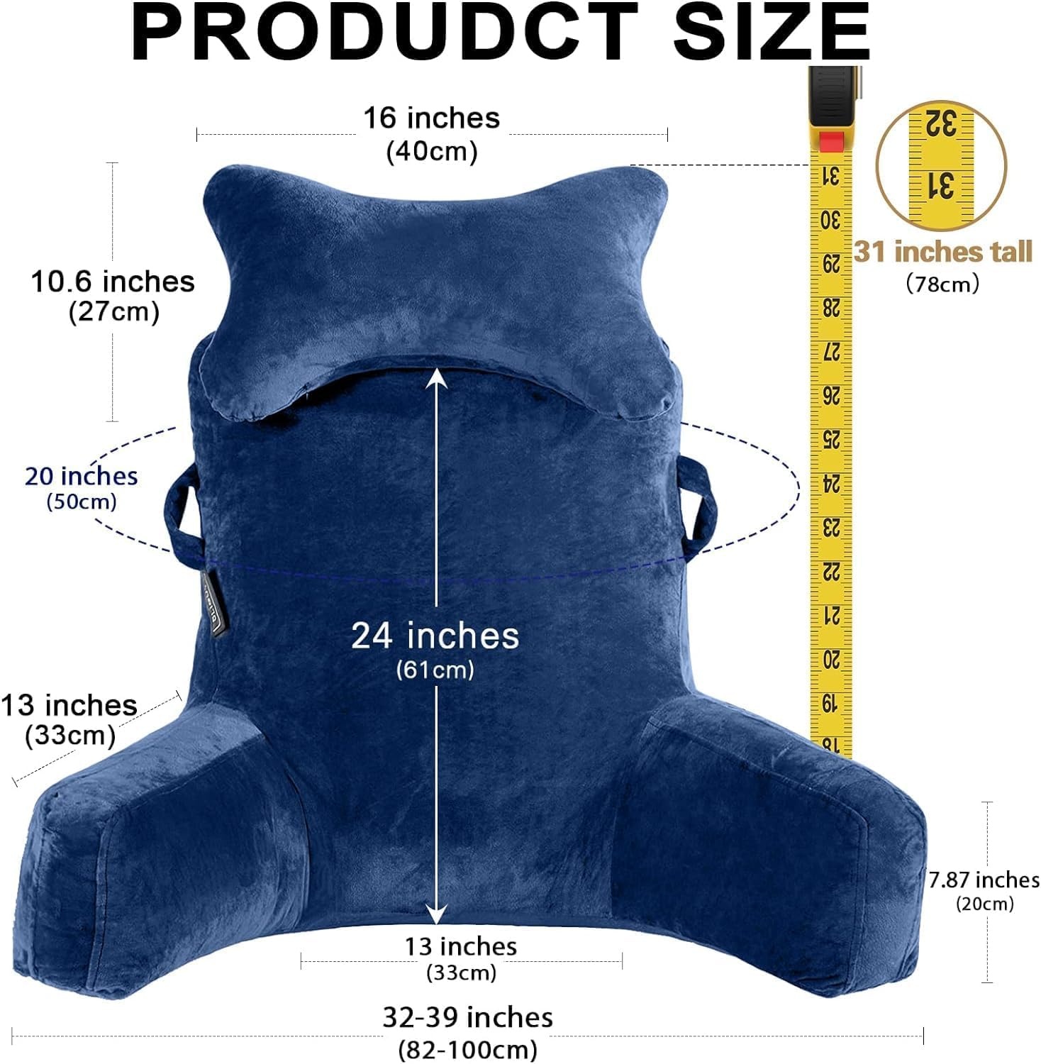 SLIGUY Leeskussen: Extra Groot Blauw - 30% Korting!