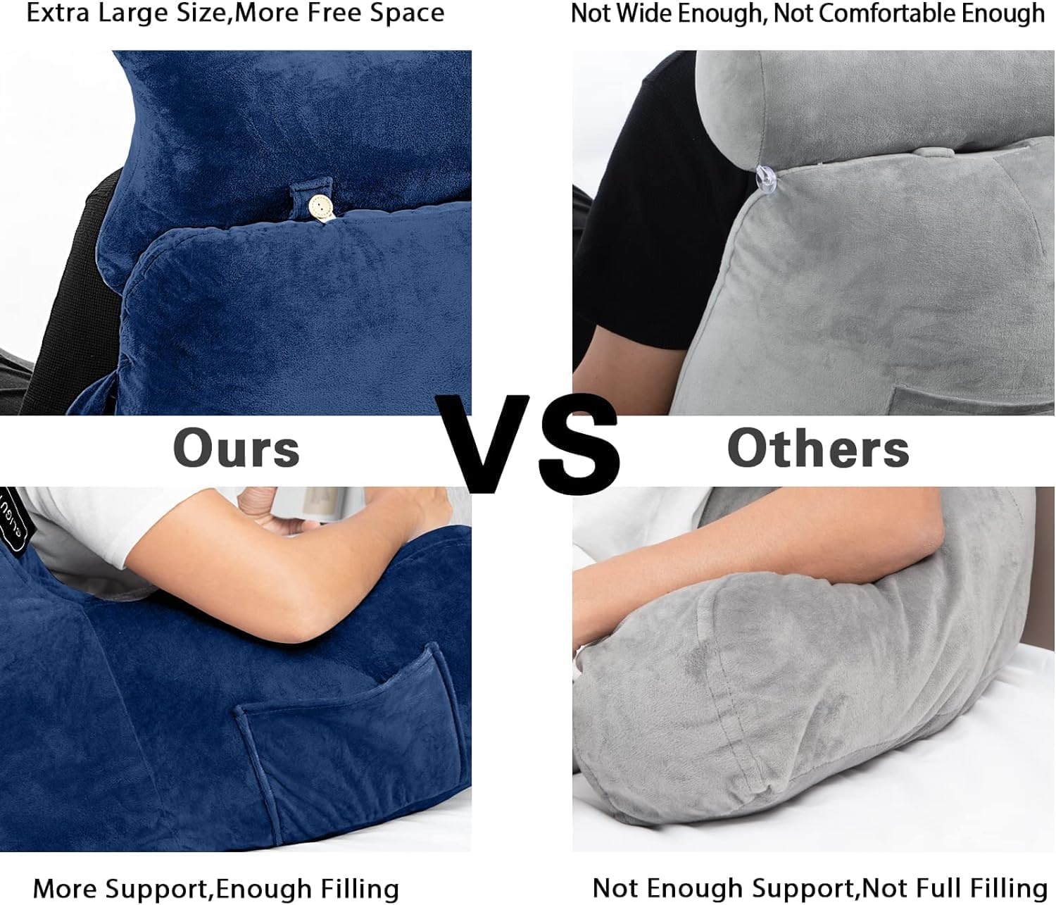 SLIGUY Leeskussen: Extra Groot Blauw - 30% Korting!