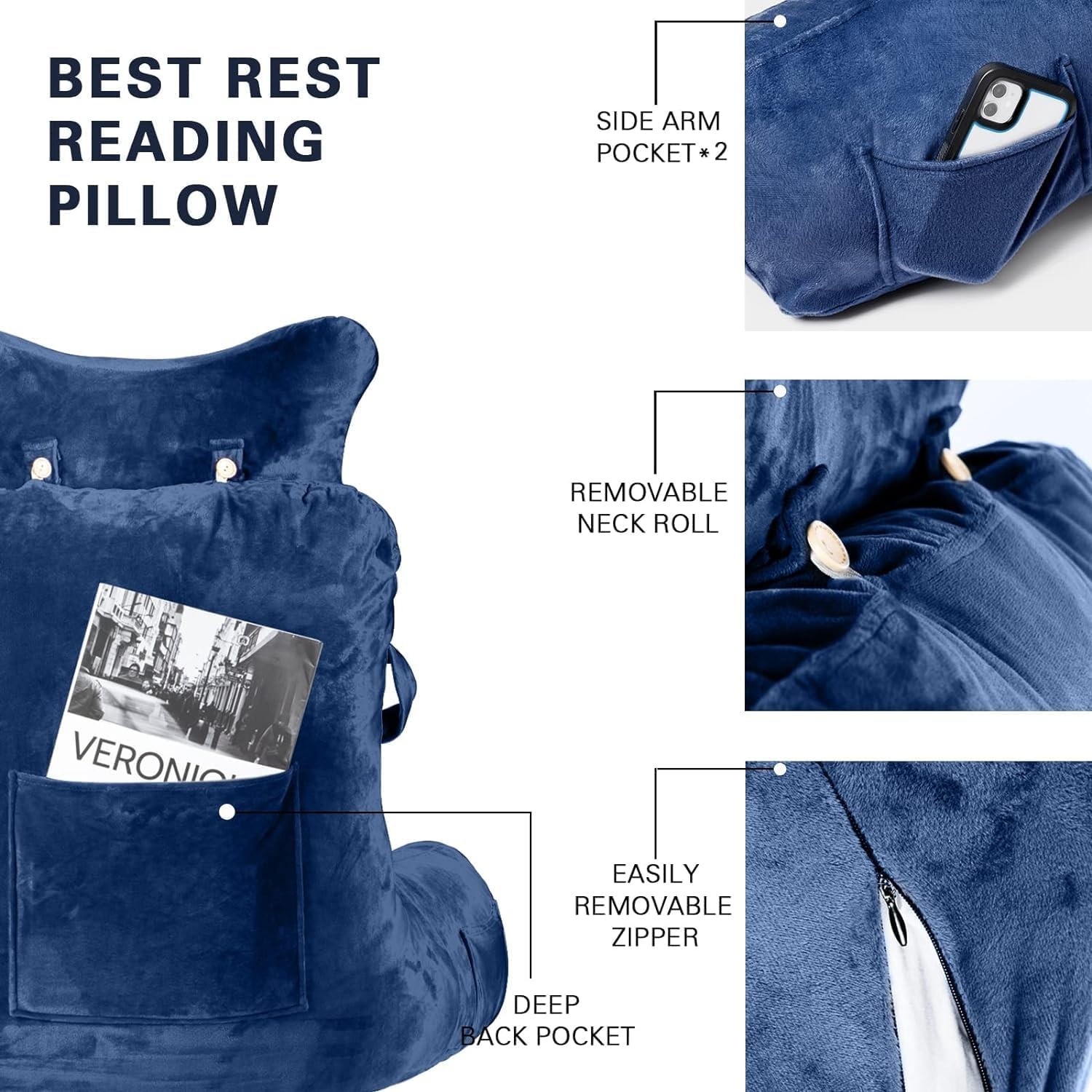 SLIGUY Leeskussen: Extra Groot Blauw - 30% Korting!