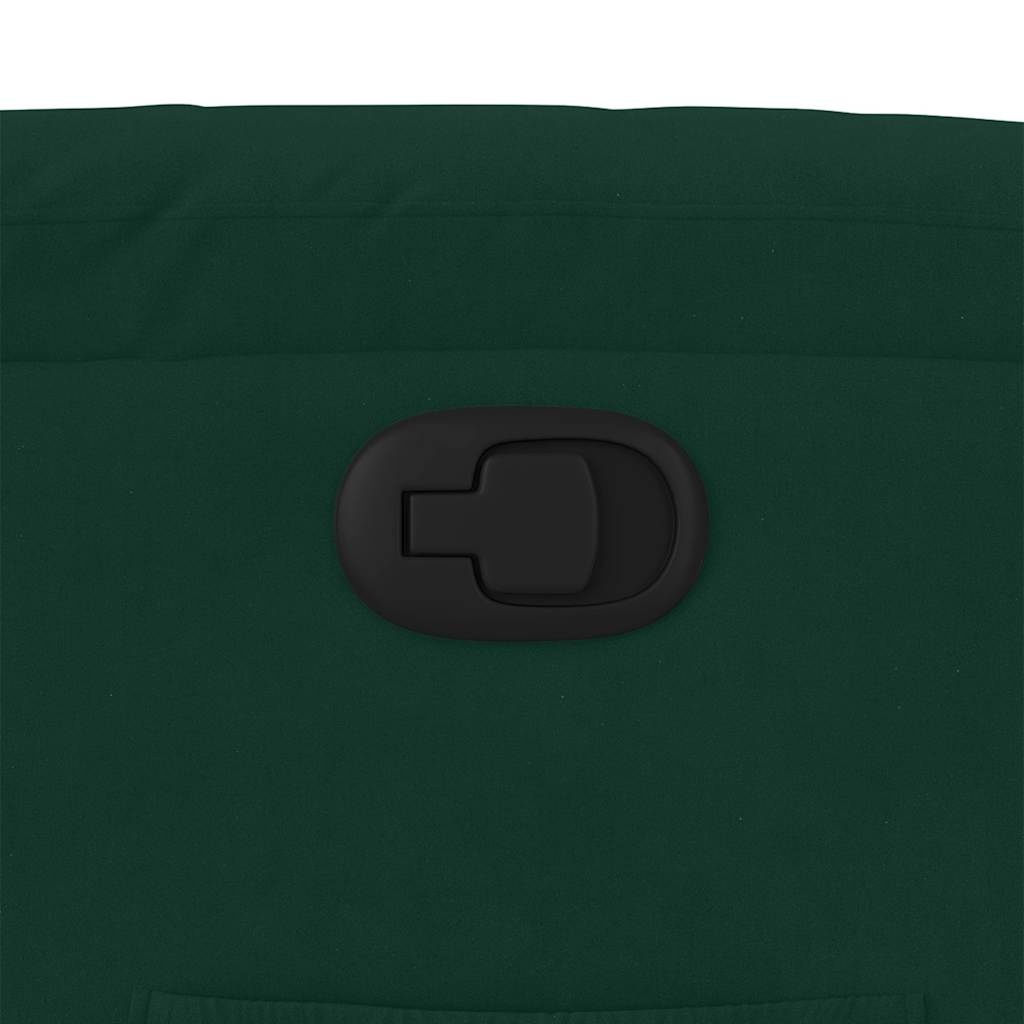 vidaXL Fauteuil Verstelbaar Fluweel Donkergroen - 35% Korting