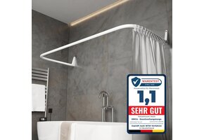 Erica U-Douchestang (Wit) - 30% Korting!