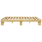 vidaXL Bedframe 140x200 cm Massief Eikenhout - 30% Korting!