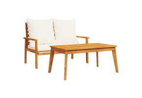 VidaXL Tuinset: Massief Acaciahout & Kussens | 37% Korting