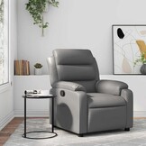 vidaXL Fauteuil Kunstleer Grijs - 35% Korting!
