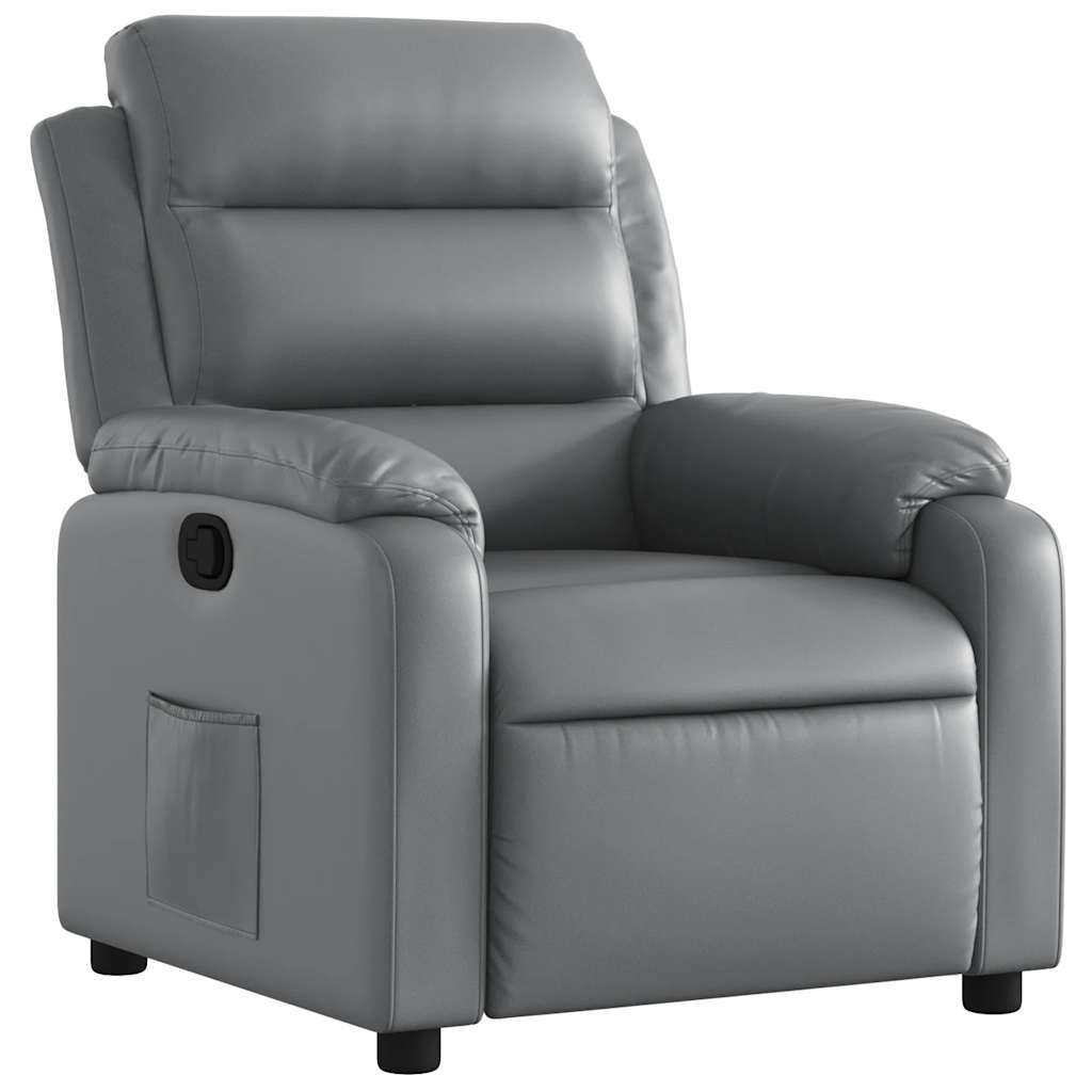 vidaXL Fauteuil Kunstleer Grijs - 35% Korting!