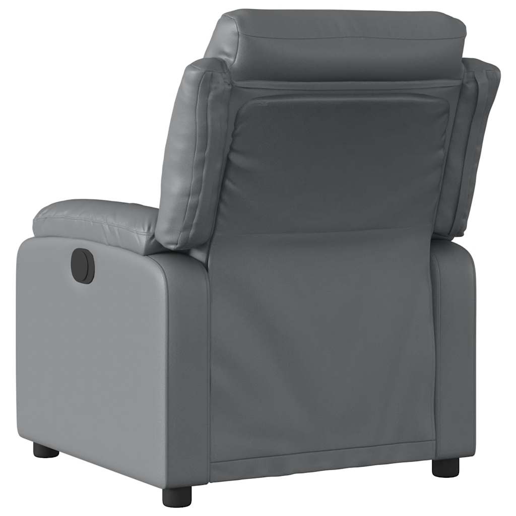 vidaXL Fauteuil Kunstleer Grijs - 35% Korting!