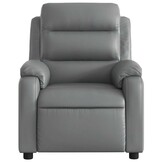 vidaXL Fauteuil Kunstleer Grijs - 35% Korting!