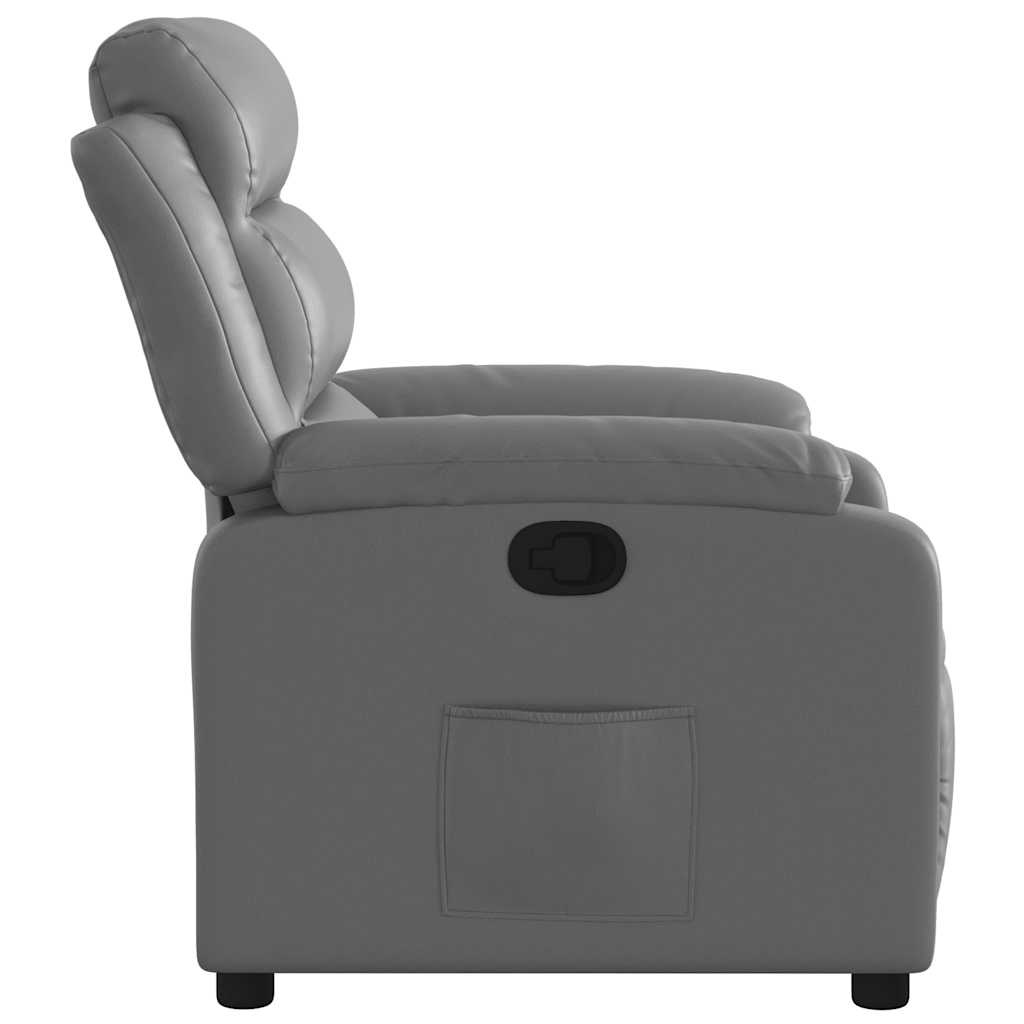 vidaXL Fauteuil Kunstleer Grijs - 35% Korting!