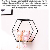 Set van 3 Zwarte Hexagon Wandrekken - 30% Korting!