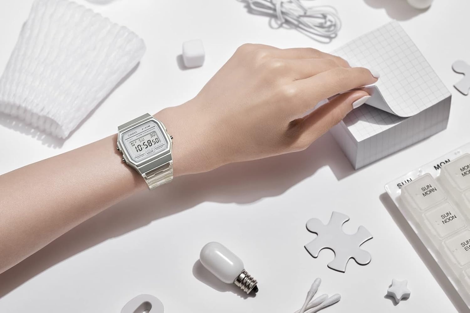 Casio F91W Horloge - 30% Korting - Ongebruikt Retourtje