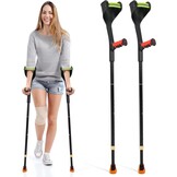 Krukken voor volwassenen, verstelbaar, rood - 30% korting