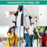 Krukken voor volwassenen, verstelbaar, rood - 30% korting