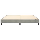 vidaXL Bedframe Lichtgrijs Fluweel 180x200 cm - 55% Korting!