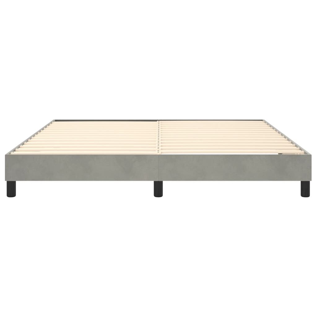 vidaXL Bedframe Lichtgrijs Fluweel 180x200 cm - 55% Korting!