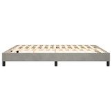 vidaXL Bedframe Lichtgrijs Fluweel 180x200 cm - 55% Korting!