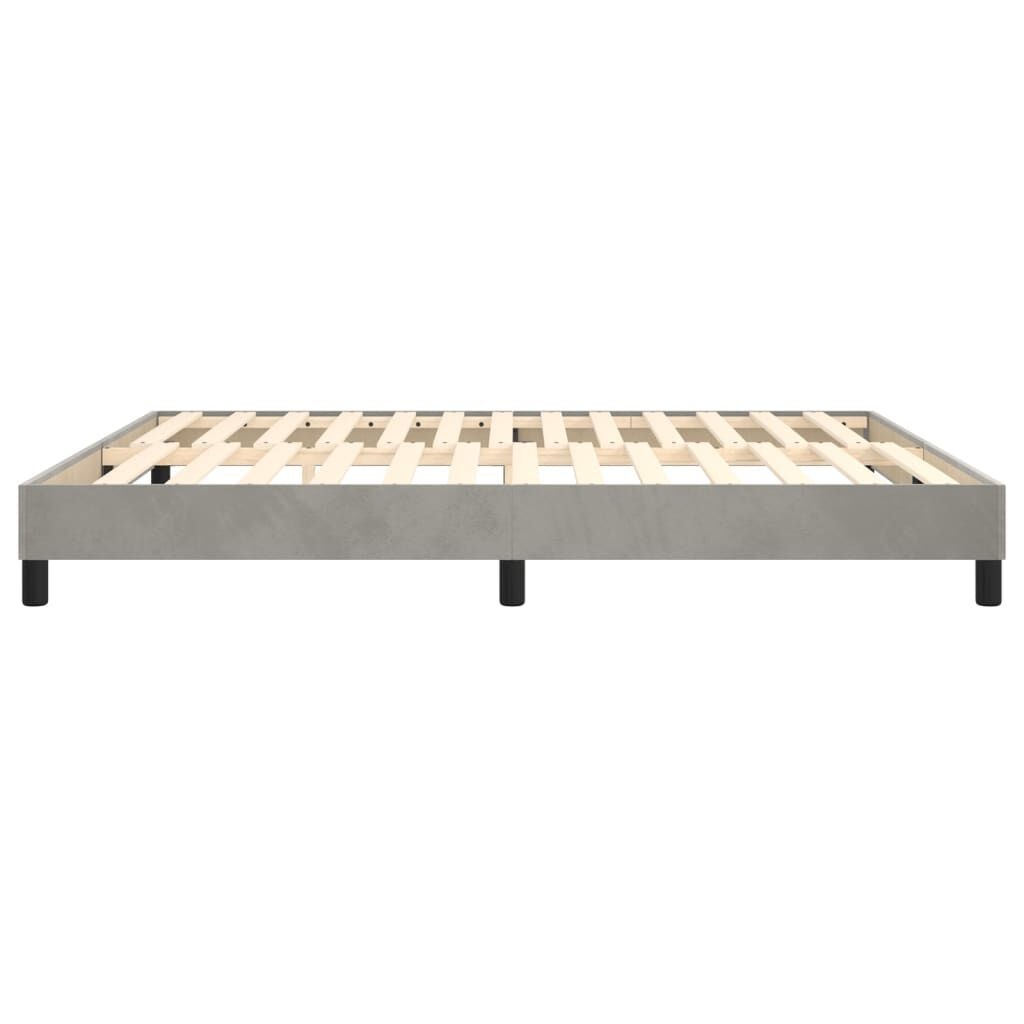 vidaXL Bedframe Lichtgrijs Fluweel 180x200 cm - 55% Korting!