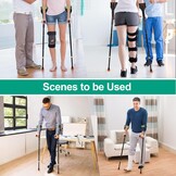 Krukken voor volwassenen, verstelbaar, rood - 30% korting