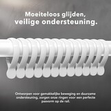 Erica U-Vorm Douchestang (70x165x70cm) - Wit - 30% Korting