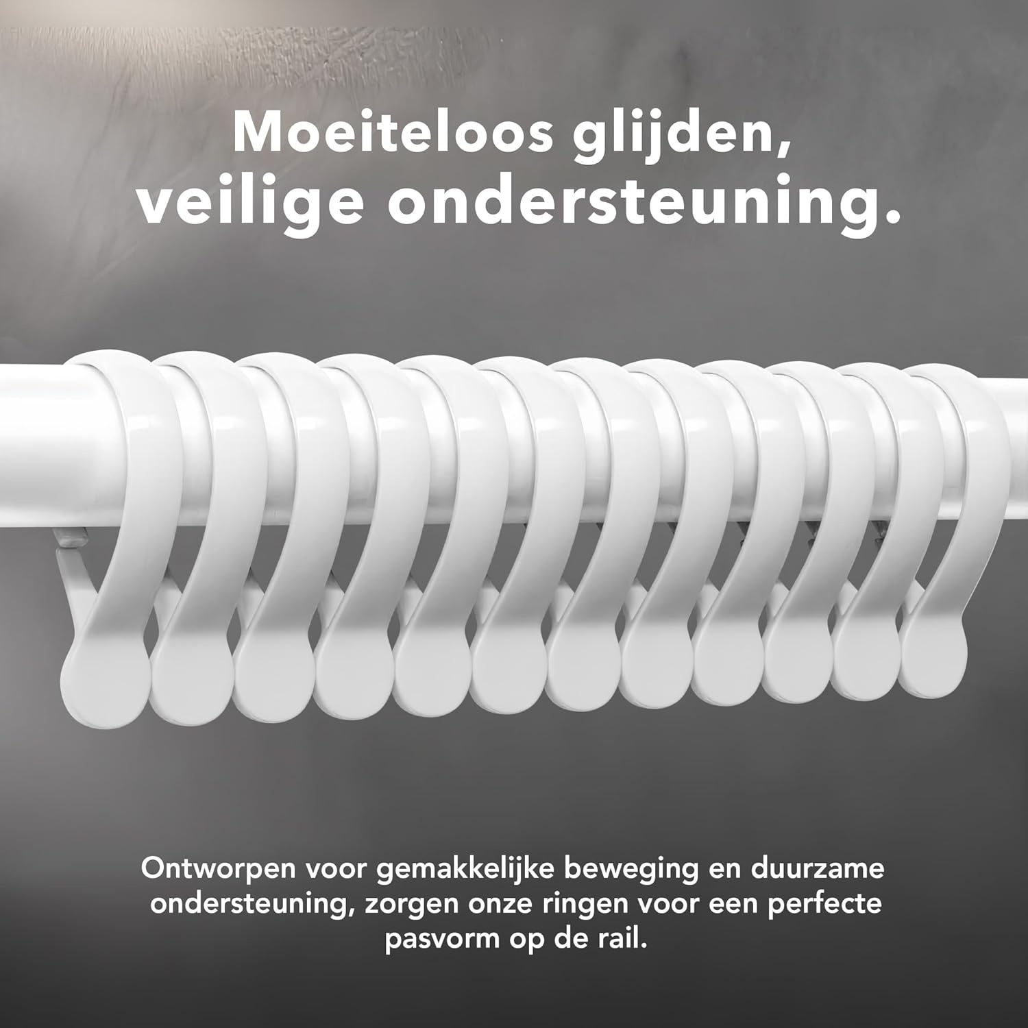 Erica U-Vorm Douchestang (70x165x70cm) - Wit - 30% Korting