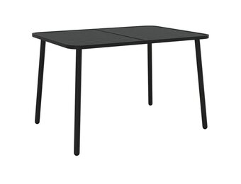 VidaXL Tuintafel 110x80 cm Staal Antraciet - 60% Korting!