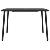 VidaXL Tuintafel 110x80 cm Staal Antraciet - 60% Korting!