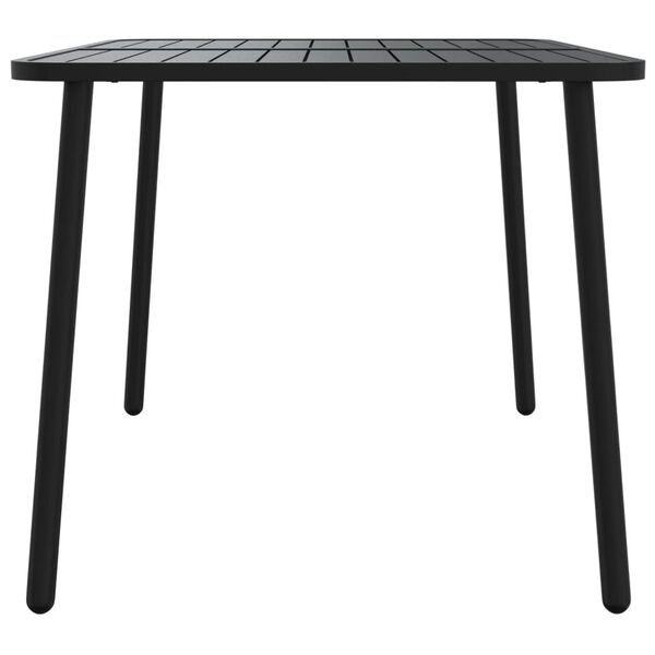 VidaXL Tuintafel 110x80 cm Staal Antraciet - 60% Korting!