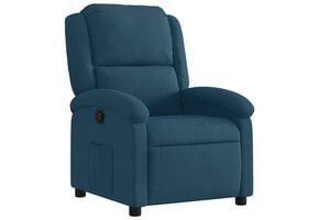vidaXL Fauteuil Verstelbaar Fluweel Blauw - Nu 59% Korting!
