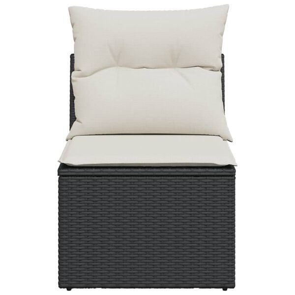 vidaXL Tuinbank Poly Rattan - Zwart (42% Korting)