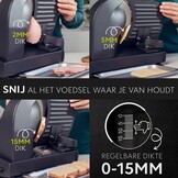 Elektrische Allessnijder - 30% Korting - Verstelbaar 0-15mm, 2 Bladen