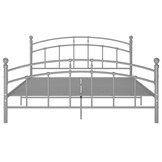 vidaXL Bedframe Metaal Grijs 140x200 cm - Nu met 55% Korting!