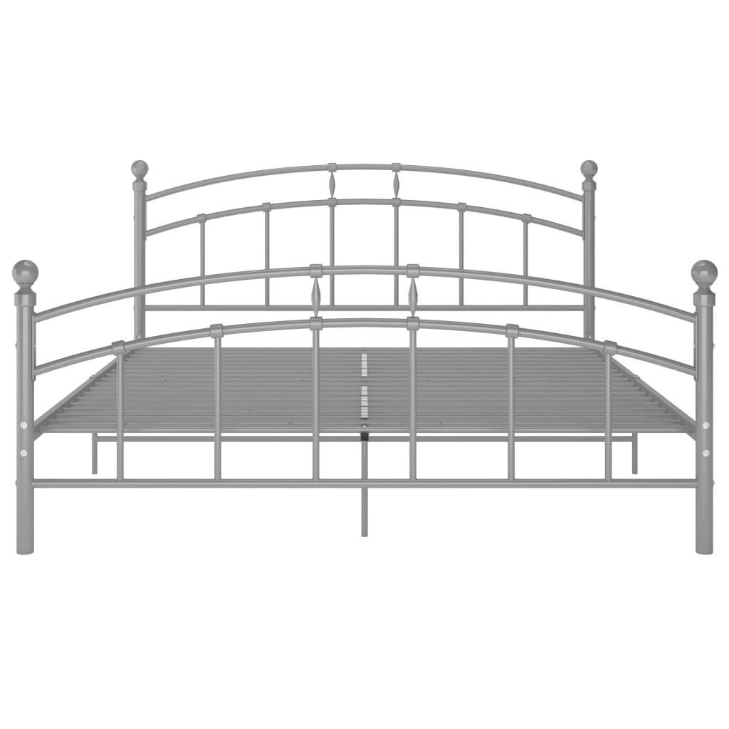 vidaXL Bedframe Metaal Grijs 140x200 cm - Nu met 55% Korting!