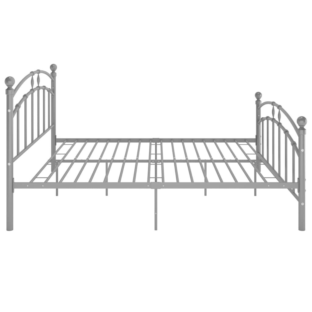vidaXL Bedframe Metaal Grijs 140x200 cm - Nu met 55% Korting!