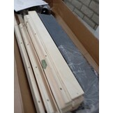 vidaXL Bedframe 140x200cm Donkergrijs Fluweel - 60% Korting