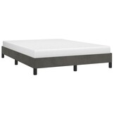 vidaXL Bedframe 140x200cm Donkergrijs Fluweel - 60% Korting