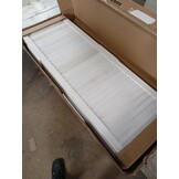 vidaXL Kamerscherm met 3 panelen massief paulowniahout wit