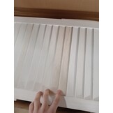 vidaXL Kamerscherm met 3 panelen massief paulowniahout wit