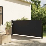 vidaXL Uittrekbaar Windscherm 117x300 cm Zwart - 60% Korting!