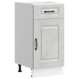 vidaXL Keuken onderkast Kalmar bewerkt hout betongrijs