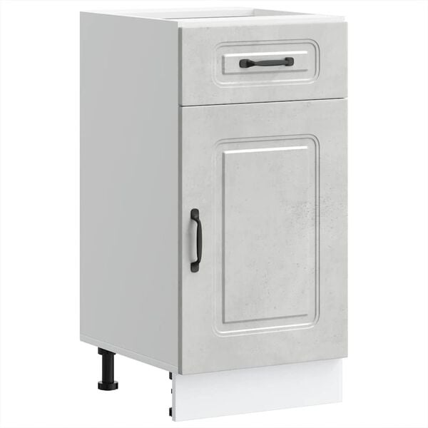 vidaXL Keuken onderkast Kalmar bewerkt hout betongrijs