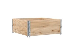 vidaXL Palletopzetranden Grenenhout (100x100 cm) - 37% Korting!