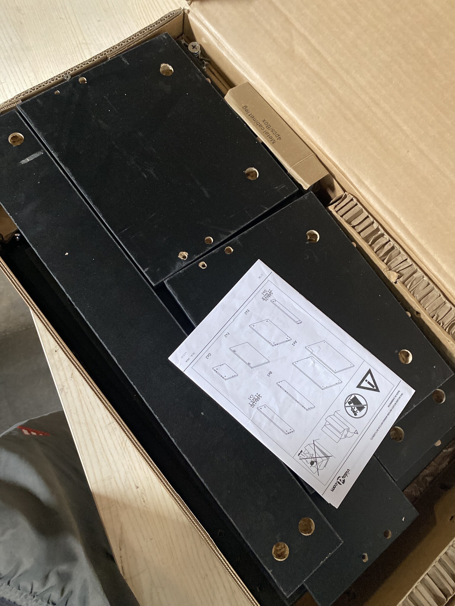 vidaXL Wastafelkast 58x33x60 cm bewerkt hout zwart