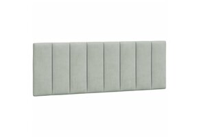 vidaXL Hoofdbordkussen 120 cm Fluweel Lichtgrijs - 41% Korting!