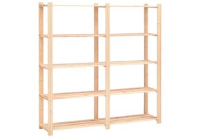 vidaXL Opbergrek 5-laags 170x38x170 cm Grenenhout - 41% Korting!