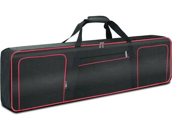 Ruibo 88 Key Keyboard Gigbag Case for Electric Piano with 10MM Cotton Padded, Waterproof 600D Oxford Gig Bag 137.2 x 33 x 17cm, Red, classic