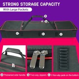 Ruibo 88 Key Keyboard Gigbag Case for Electric Piano with 10MM Cotton Padded, Waterproof 600D Oxford Gig Bag 137.2 x 33 x 17cm, Red, classic