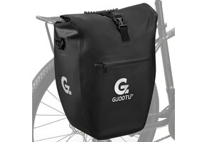 Set 2 Fietstassen 48L Zeildoek Achter - 30% Korting